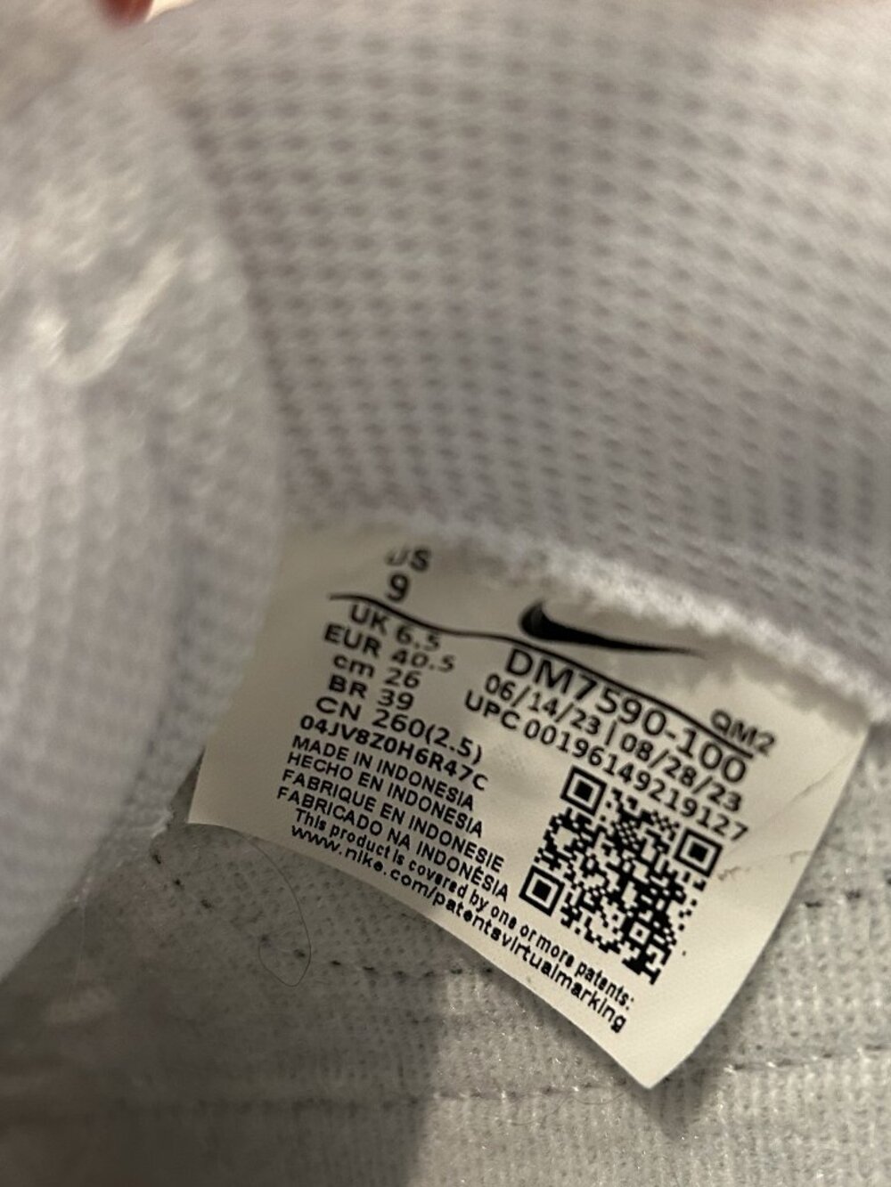 Women's Nike Court Legacy Lift sneaker, size 9 - Picture 5 of 5